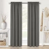 Achim Kendal Rod Pocket Light-filtering Single Curtain Panel In Gray