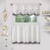 Achim Lana 3-pc. Rod Pocket Kitchen Curtains & Drapes Window Set In Gray