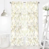 Achim Misty Back Tab Light-filtering Single Curtain Panel In Yellow