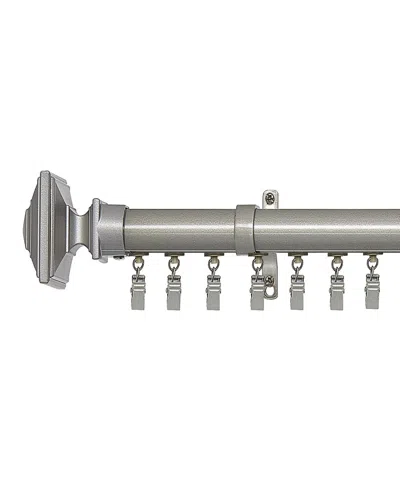 Achim Oxford Innovative Traversecurtain Rod, 36" In Matte Silver