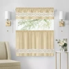 Achim Paige 3-pc. Rod Pocket Window Tier In Sand