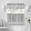 Achim Paige 3-pc. Rod Pocket Window Tier In Silver