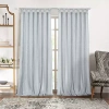 Achim Peri Tulip Tab Top Light-filtering Single Curtain Panel In Silver