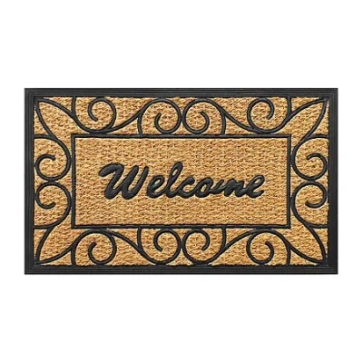 Achim Remi Natural Coir 18"x30" Doormat In Brown
