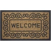 Achim Scrolls Scroll Rectangular Doormat In Brown