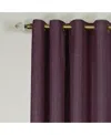 Achim Taylor Lined Grommet Top Window Panel, 50" X 63" In Aubergine