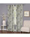 Achim Tranquil Lined Grommet Top Window Panel, 50" X 84" In Silver