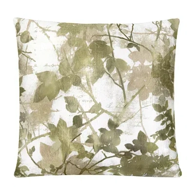 Achim Tranquil Tufted Square Throw Pillow In Green