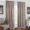 Achim Willow Rod Pocket Light-filtering Single Curtain Panel In Sand