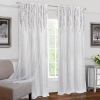 Achim Willow Rod Pocket Light-filtering Single Curtain Panel In White