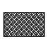 Achim Wrought Iron Rubber 18"x30" Doormat In Black