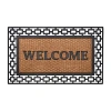 Achim Wrought Iron Welcome Coir 18"x30" Doormat In Black