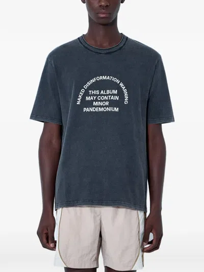 Achm Graphic-print T-shirt In Blue