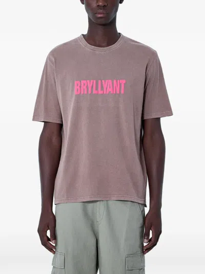 Achm Logo-motif Jersey T-shirt In Pink