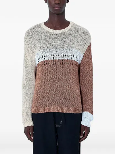 Achm Textured-knit Sweater In Multi