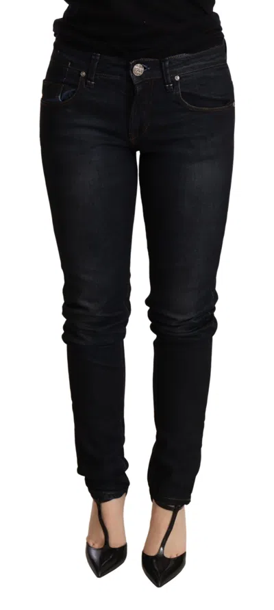 ACHT CHIC WASHED SKINNY LOW WAIST WOMEN'S JEANS