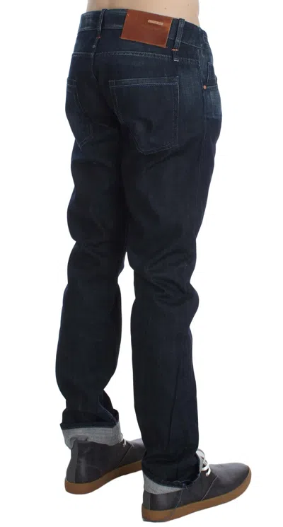 Acht Cotton Regular Straight Fit Jeans In Blue