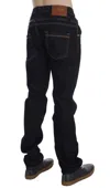 Acht Elegant Straight Fit Mens Luxury Men's Jeans In Black