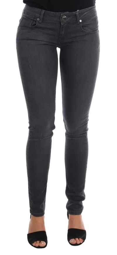 Acht Gray Cotton Slim Fit Denim Women's Jeans