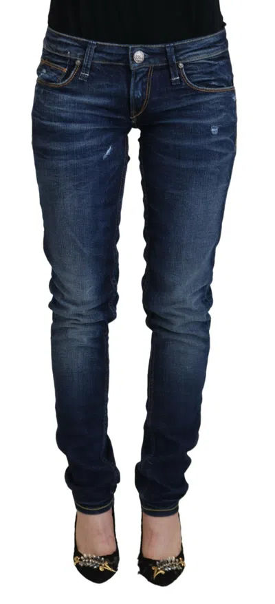Acht Washed Cotton Low Waist Women Casualwomen's Jeans In Multi