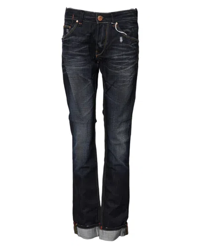 ACHT WASHED COTTON MID WAIST FLA WOMEN'S JEANS