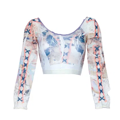 Acid Cat Women's Neutrals / Orange Dilute Tortie Lace Up Vibe Tights Top