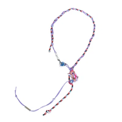 Acid Cat Women's Purple Friendship Play Long Necklace