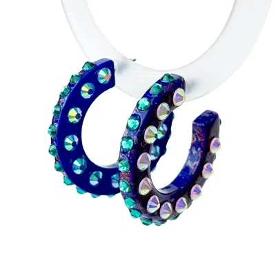 Acid Cat Women's Thick Purple Sparkle Hoop