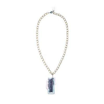 Acid Cat Women's Vintage Tag Liz Necklace In Metallic