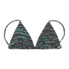 Ack Blue Tiger Fine Bikini Top In Multi