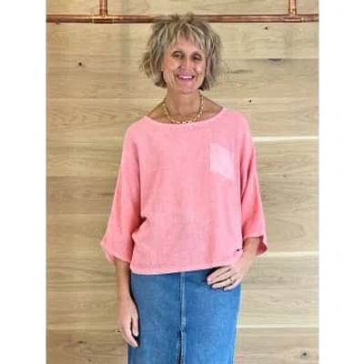 Acl Pocket Top Coral In Pink