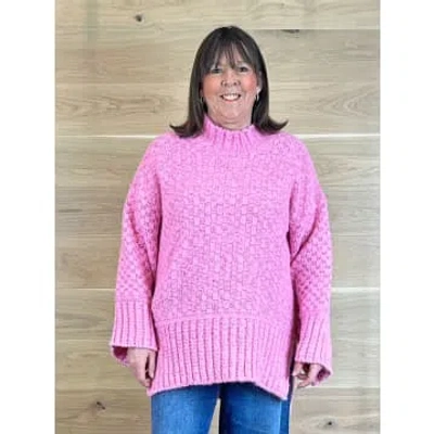 Acl Sorbet Chunky Jumper Pink In Pink