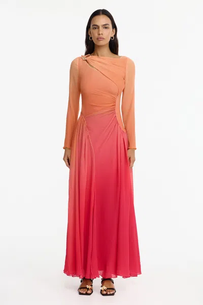 Acler Abberton Maxi Dress In Red