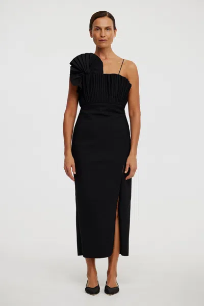 Acler Abbotsford Midi Dress In Black
