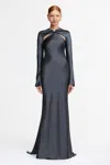 Acler Acre Gown In Gray