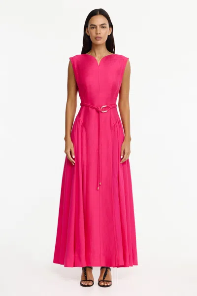 Acler Alvie Maxi Dress In Purple