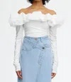 Acler Ambleside Top In Ivory In White