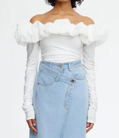 Acler Ambleside Top In Ivory