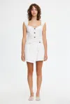 Acler Amesbury Mini Dress In White