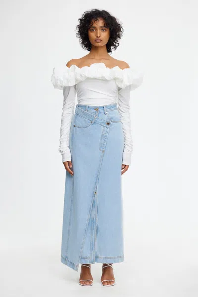 Acler Amesbury Skirt In Blue