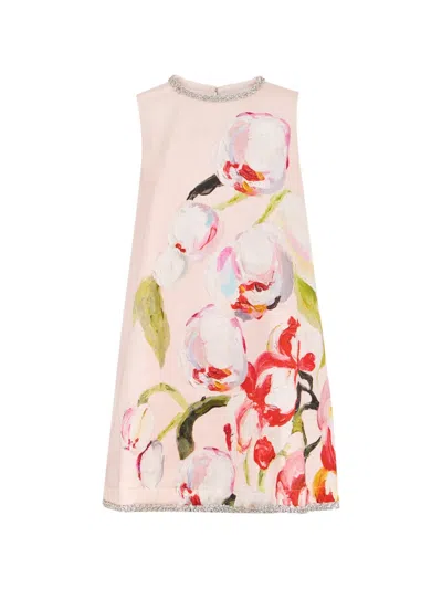 Acler Anglesey Floral Embellished Mini Dress In Pink
