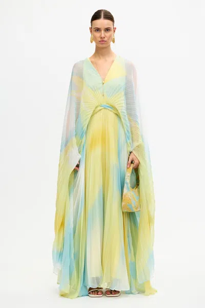 Acler Anslow Maxi Dress In Yellow