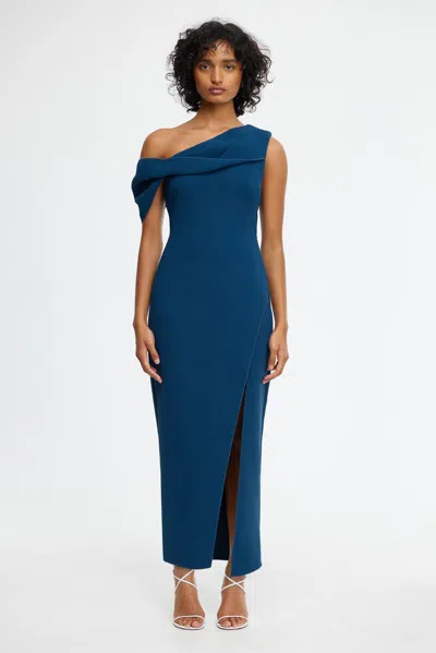 Acler Ashford Maxi Dress In Blue