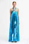 Acler Askham Maxi Dress In Blue