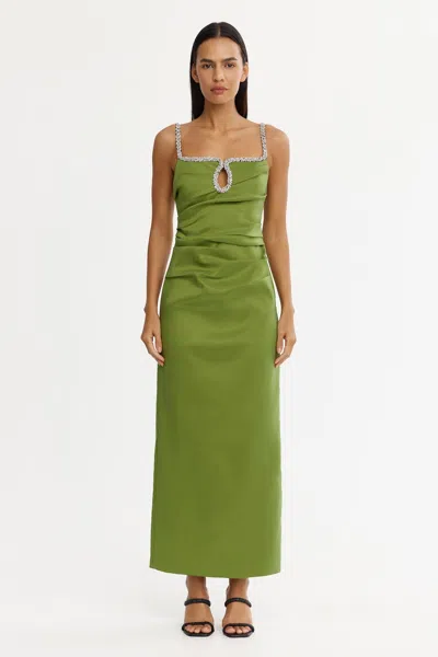 Acler Astonhall Maxi Dress In Green