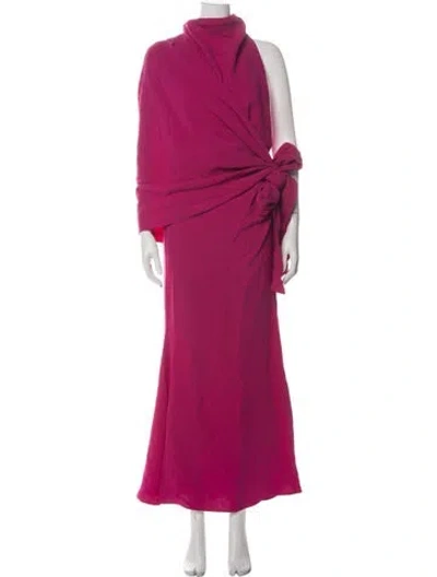 Pre-owned Acler Asymmetrical Long Dress W/ Tags In Pink