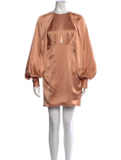 Pre-owned Acler Asymmetrical Mini Dress In Pink
