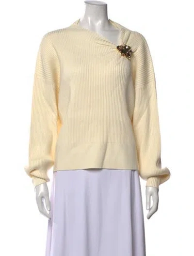 Pre-owned Acler Asymmetrical Sweater W/ Tags In Neutrals