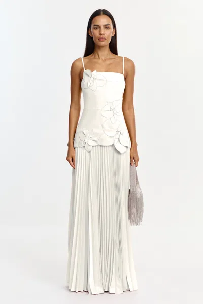 Acler Avision Maxi Dress In White