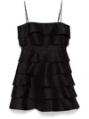 Acler Balderstone Mini Dress In Black In Black